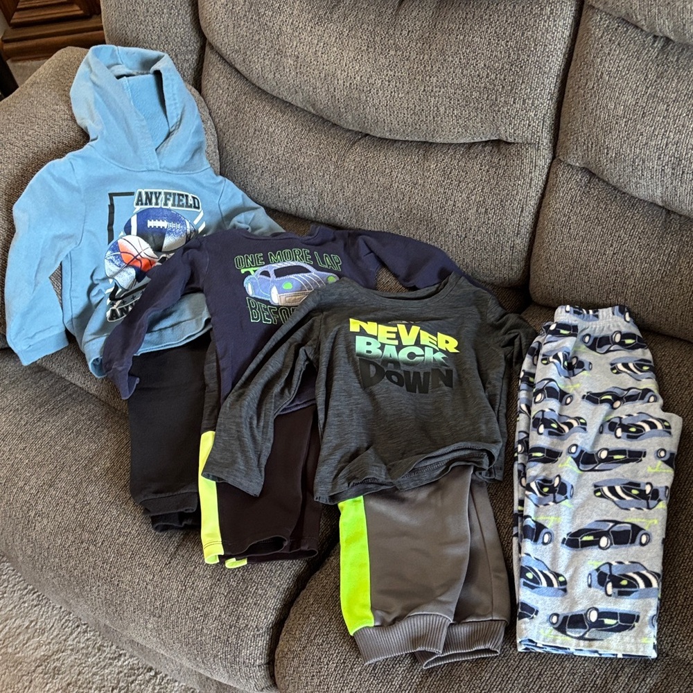 Kidgets Kids Pajamas Set - Blue, Gray, Black